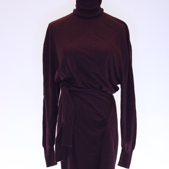 Vanessa Bruno, Batilda Dress in Burgundy, Size S - Picture 2 of 7